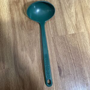 Vintage Ultratemp Green Ladle Kitchen Utensil Large Serving Spoon USA